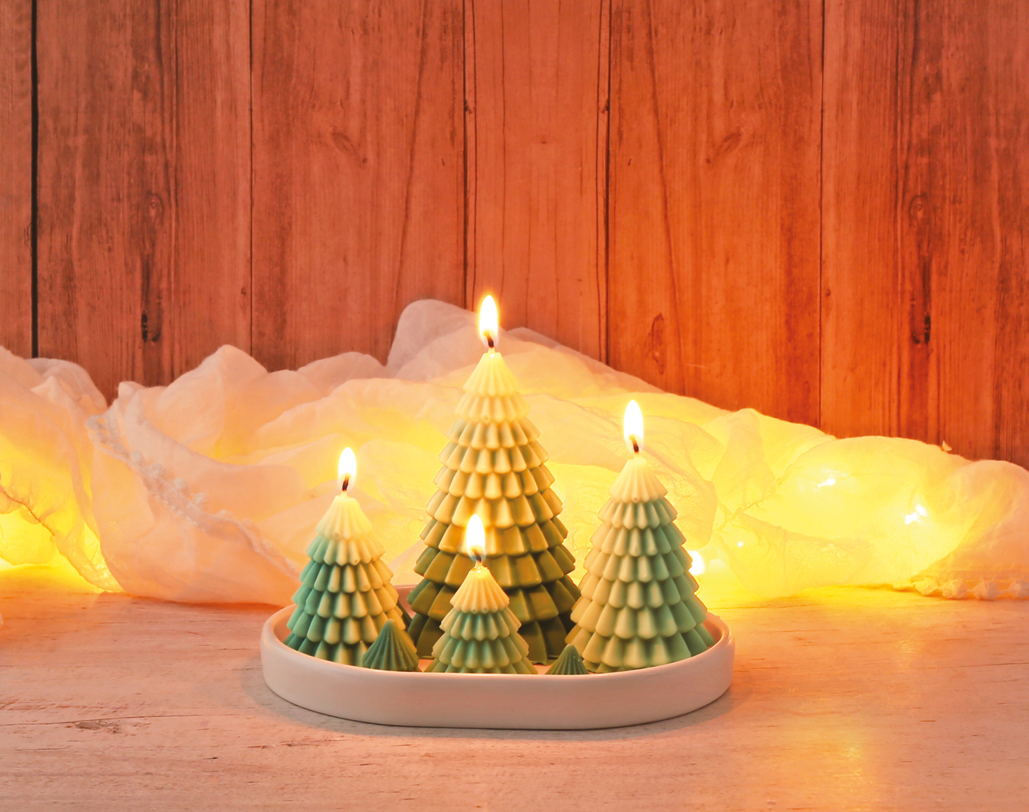 GRAINE CREATIVE Kit Bougies Forêt De Sapins