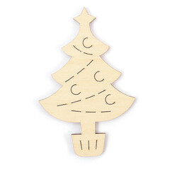 GRAINE CREATIVE Forme Bois Sapin 5 pièces