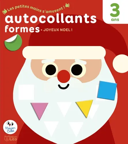 EDITIONS LITO Autocollants Petites Mains Forme Noël 3 ans