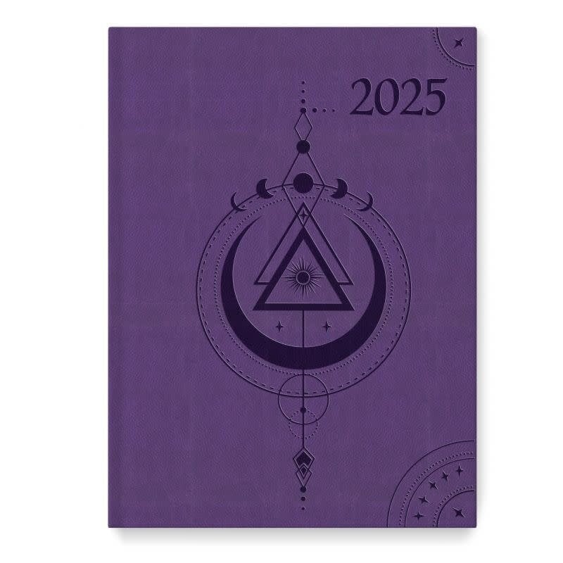 CARTOTHEQUE Agenda Civil semainier vertical Violet 2025 17,5x24,5cm