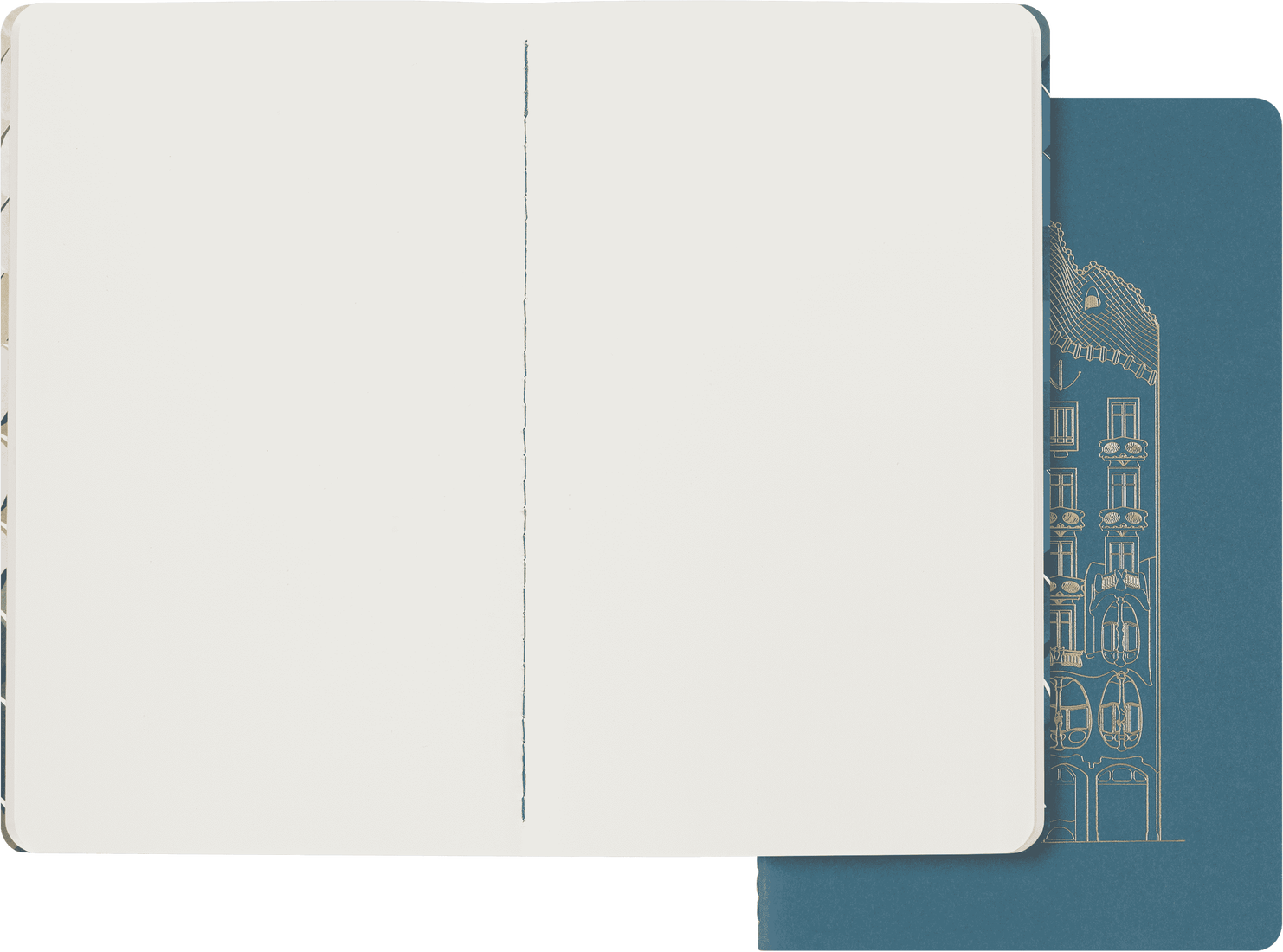 MOLESKINE Set 2 cahiers Moleskine grand format avec pages blanches et pages lignées