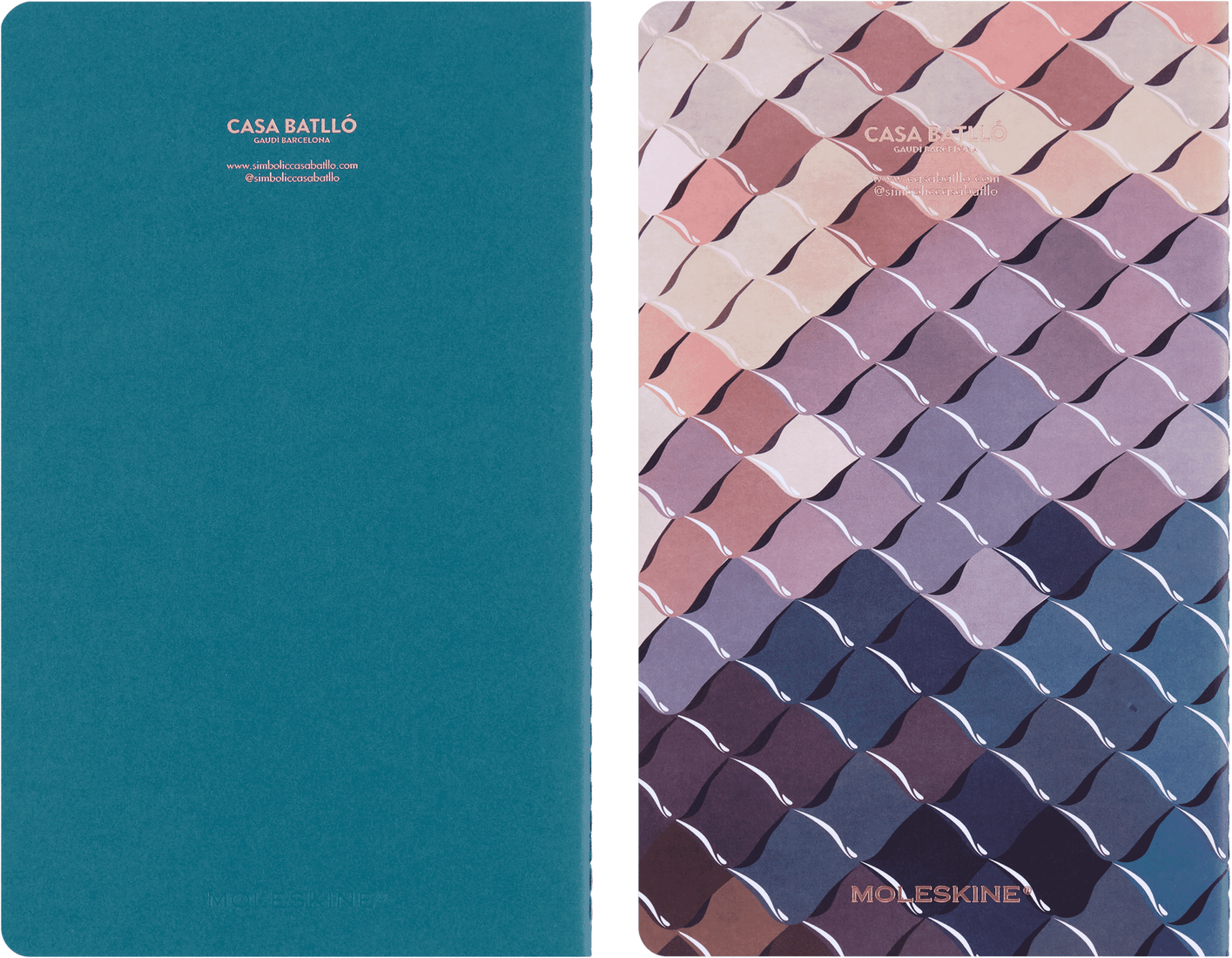 MOLESKINE Set 2 cahiers Moleskine grand format avec pages blanches et pages lignées