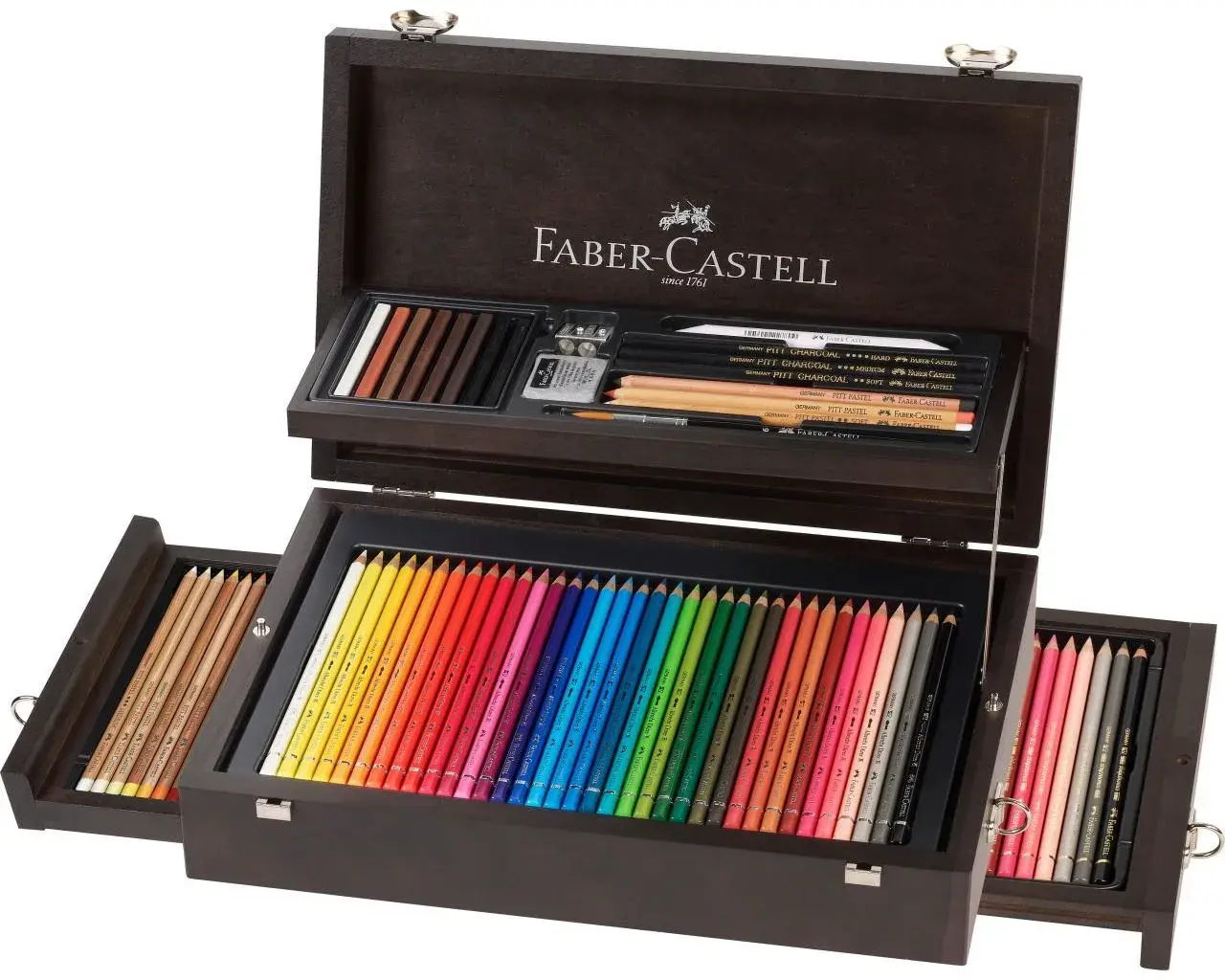 FABER CASTELL Coffret bois collection Beaux-Arts