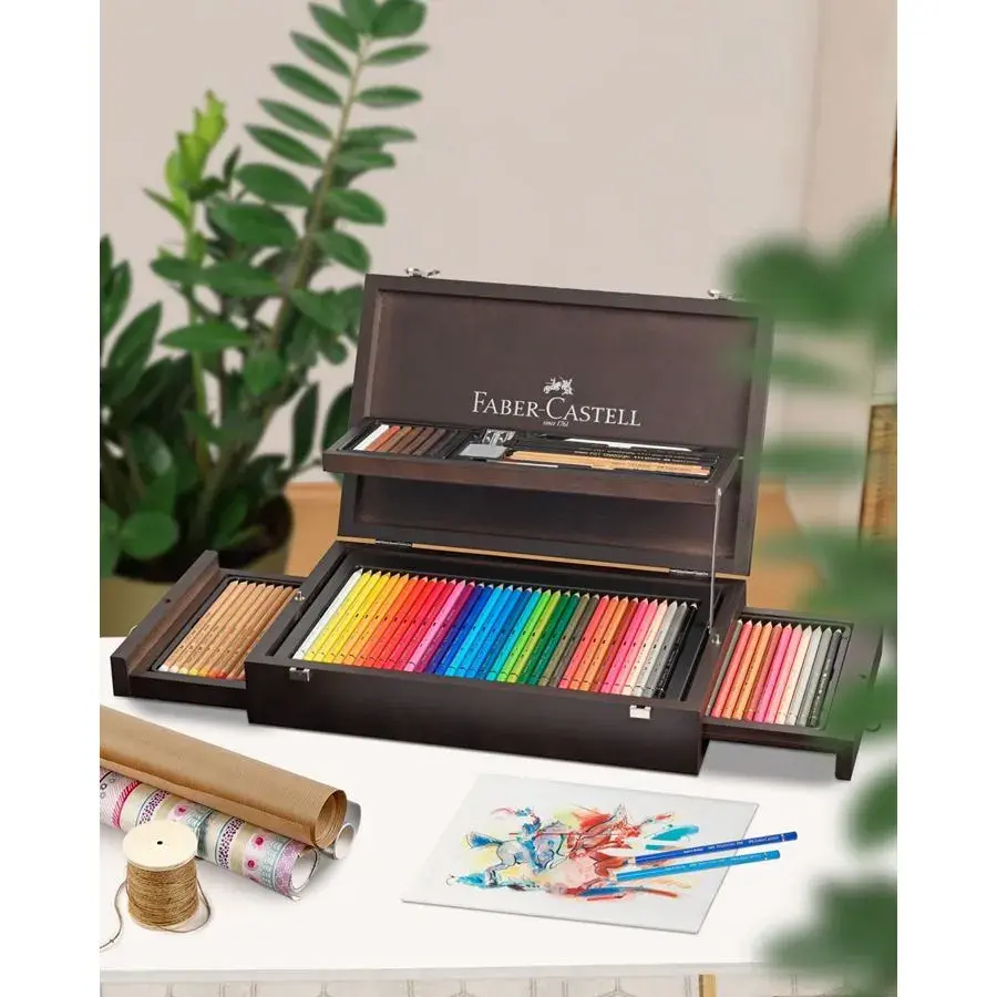 FABER CASTELL Coffret bois collection Beaux-Arts