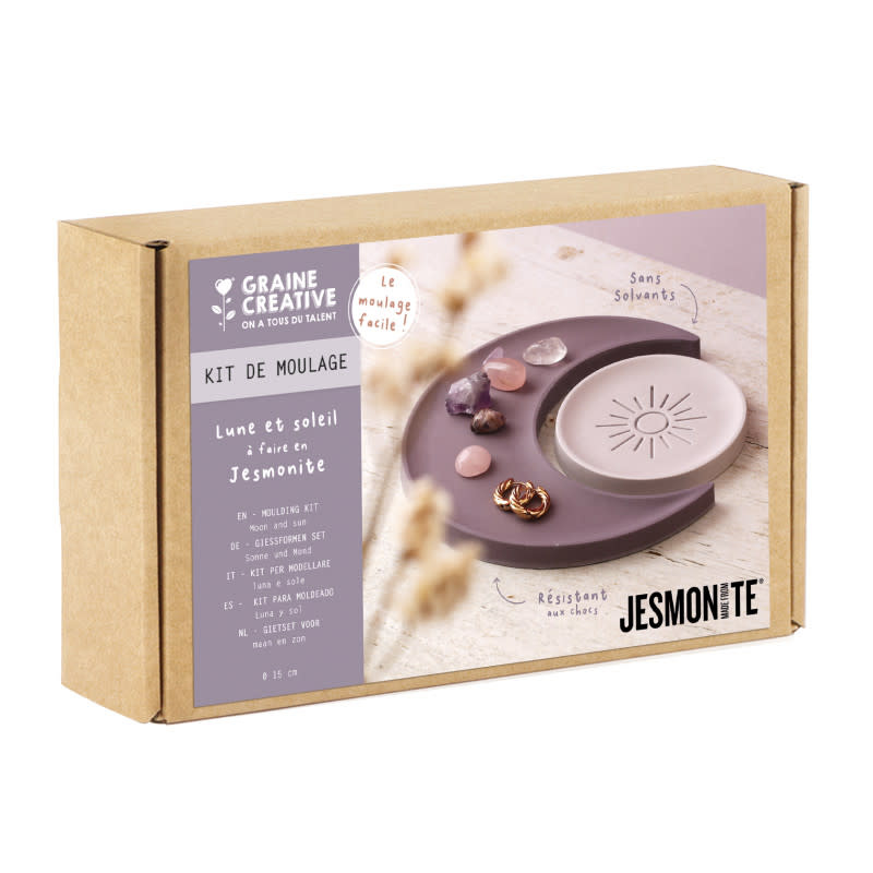 GRAINE CREATIVE Kit Jesmonite Lune Et Soleil