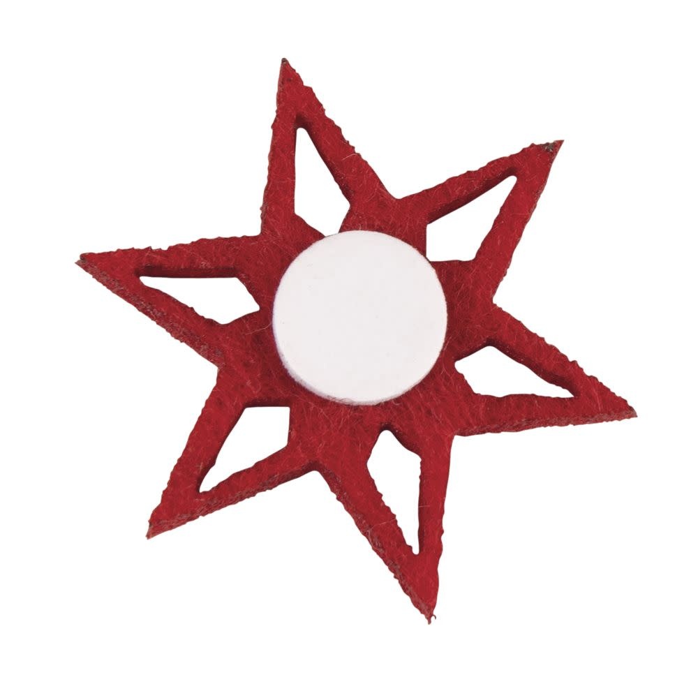 RAYHER Miniat.feutre Flocon,Etoile,Aile d'ange ø3,5-5,4cm 11pces