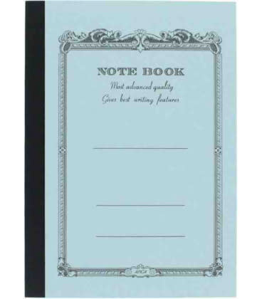 APICA Petit Note Book Double Bleu Turquoise - 10X15 Interieur Ligné