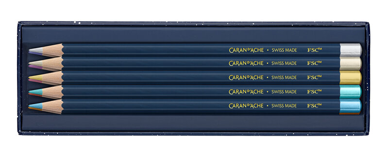 CARAN D'ACHE Set Couleur Cosmic, 10 Pcs, Noël 2024