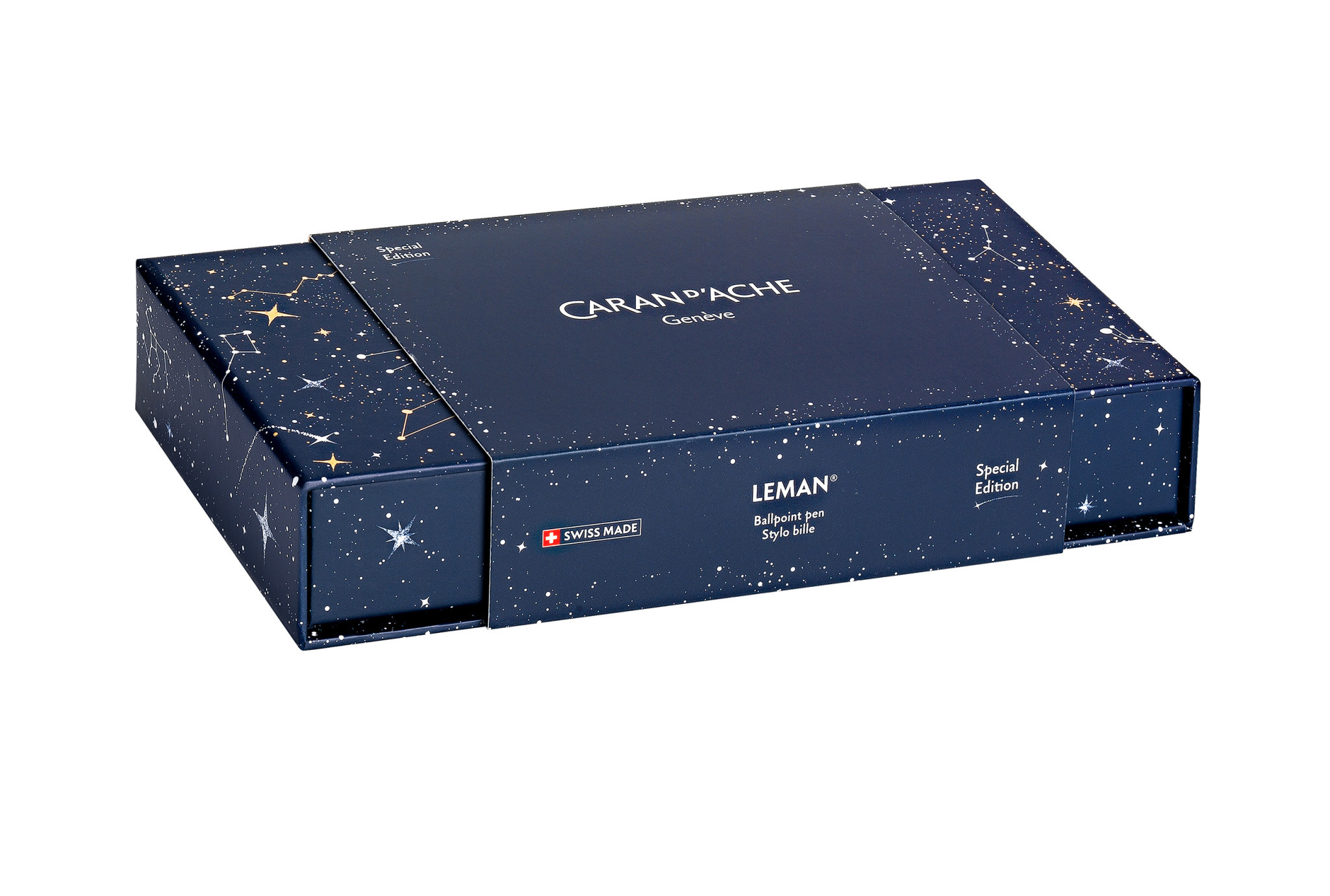 CARAN D'ACHE Léman Cosmic Bleu Stylo Bille Noël 2024