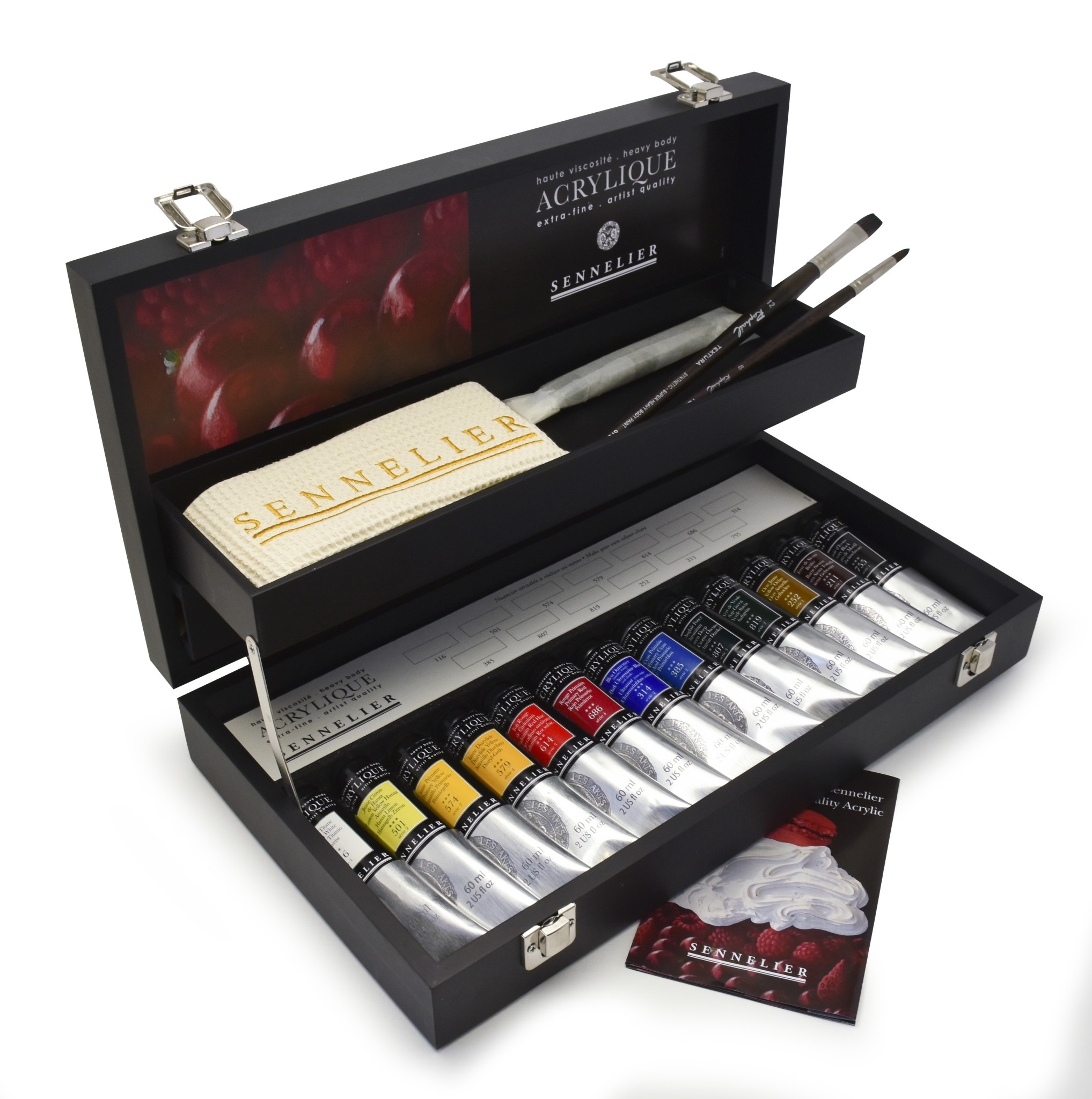 SENNELIER Coffret noir Acrylique Extra-Fine 13 Tubes 60 ml