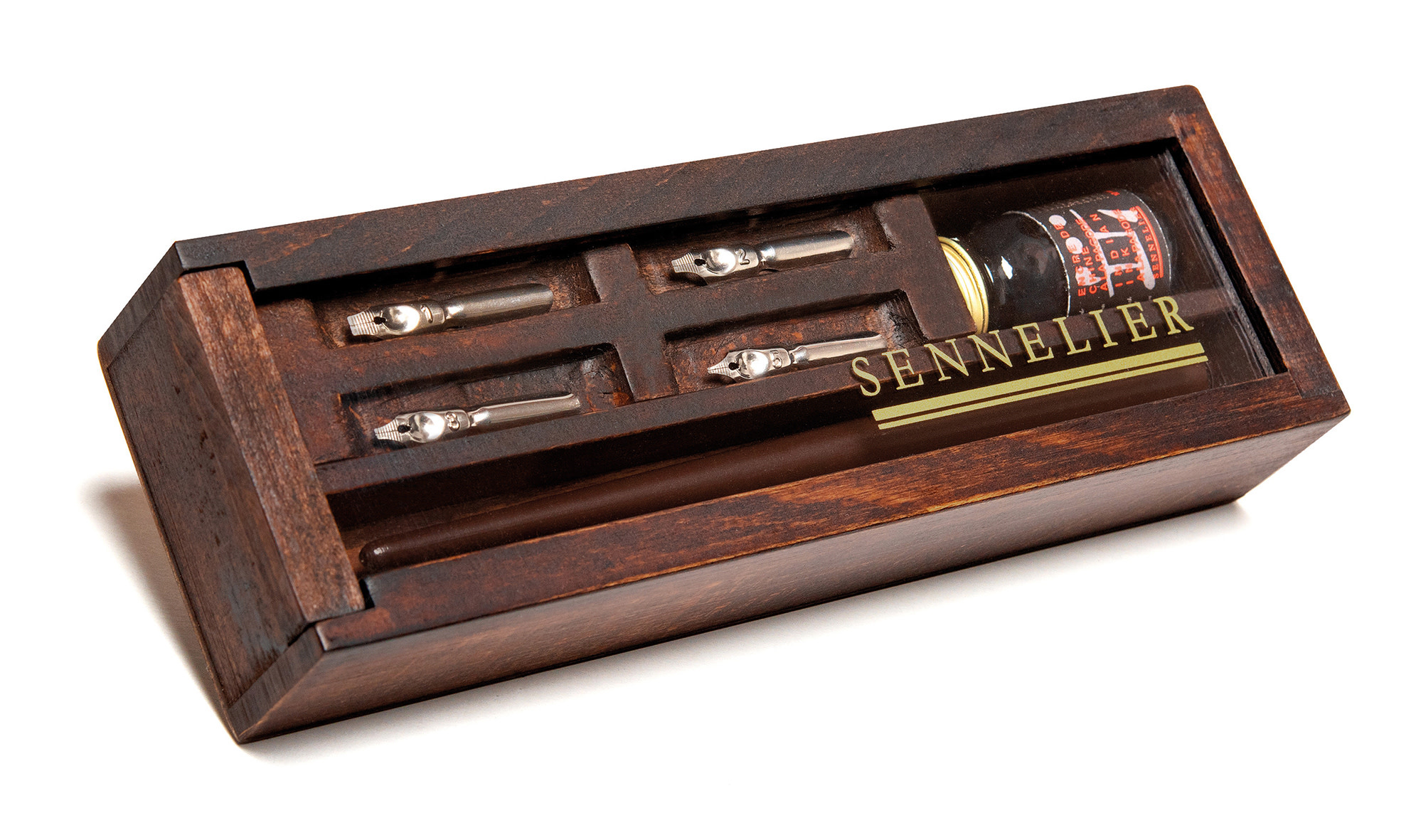 SENNELIER Coffret bois pour Calligraphie d'encre de Chine