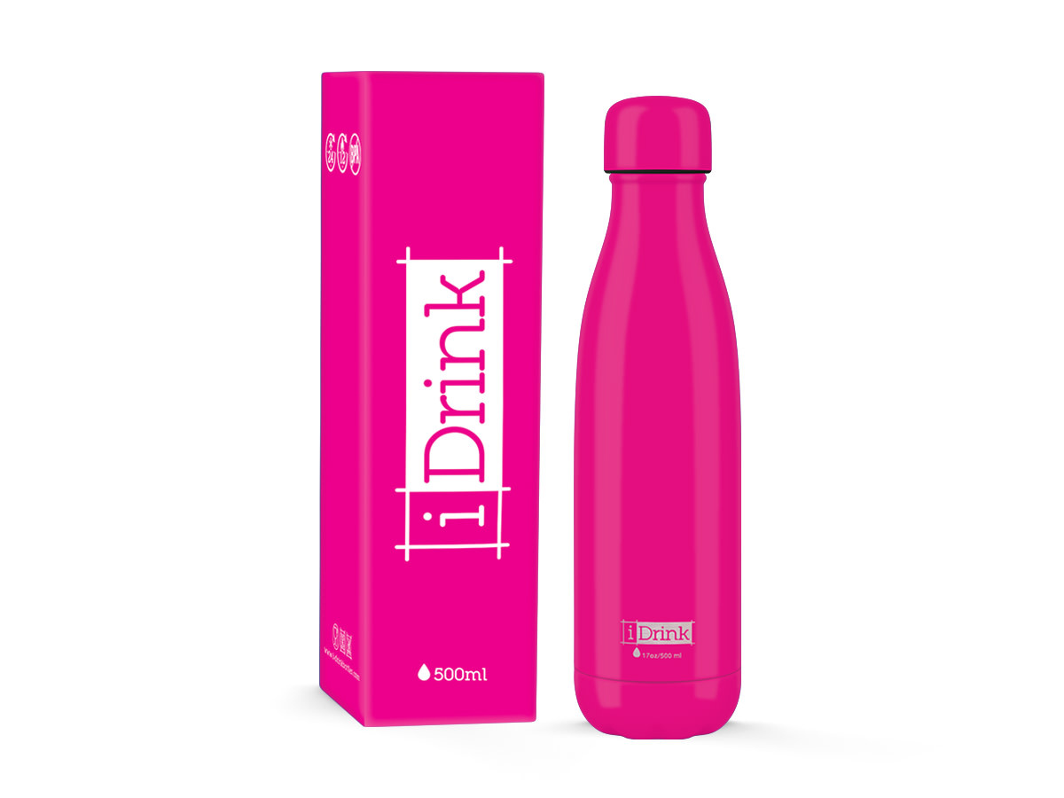 I-TOTAL Gourde Thermique 500 ml magenta