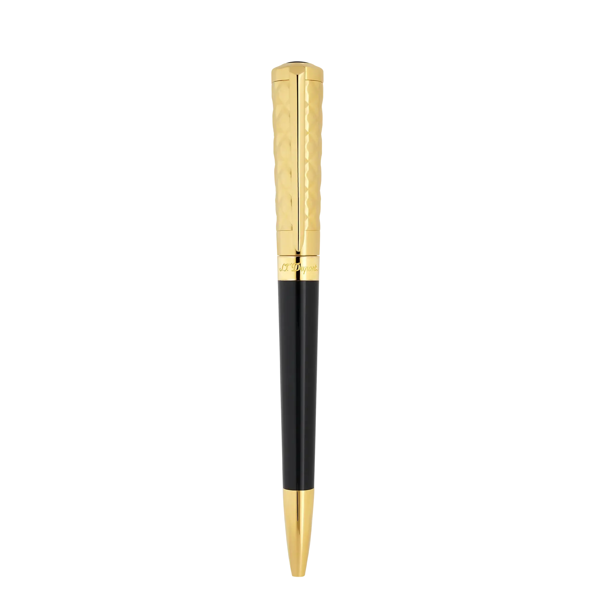 DUPONT S.T Stylo bille Liberté duo en laque Noire/Or