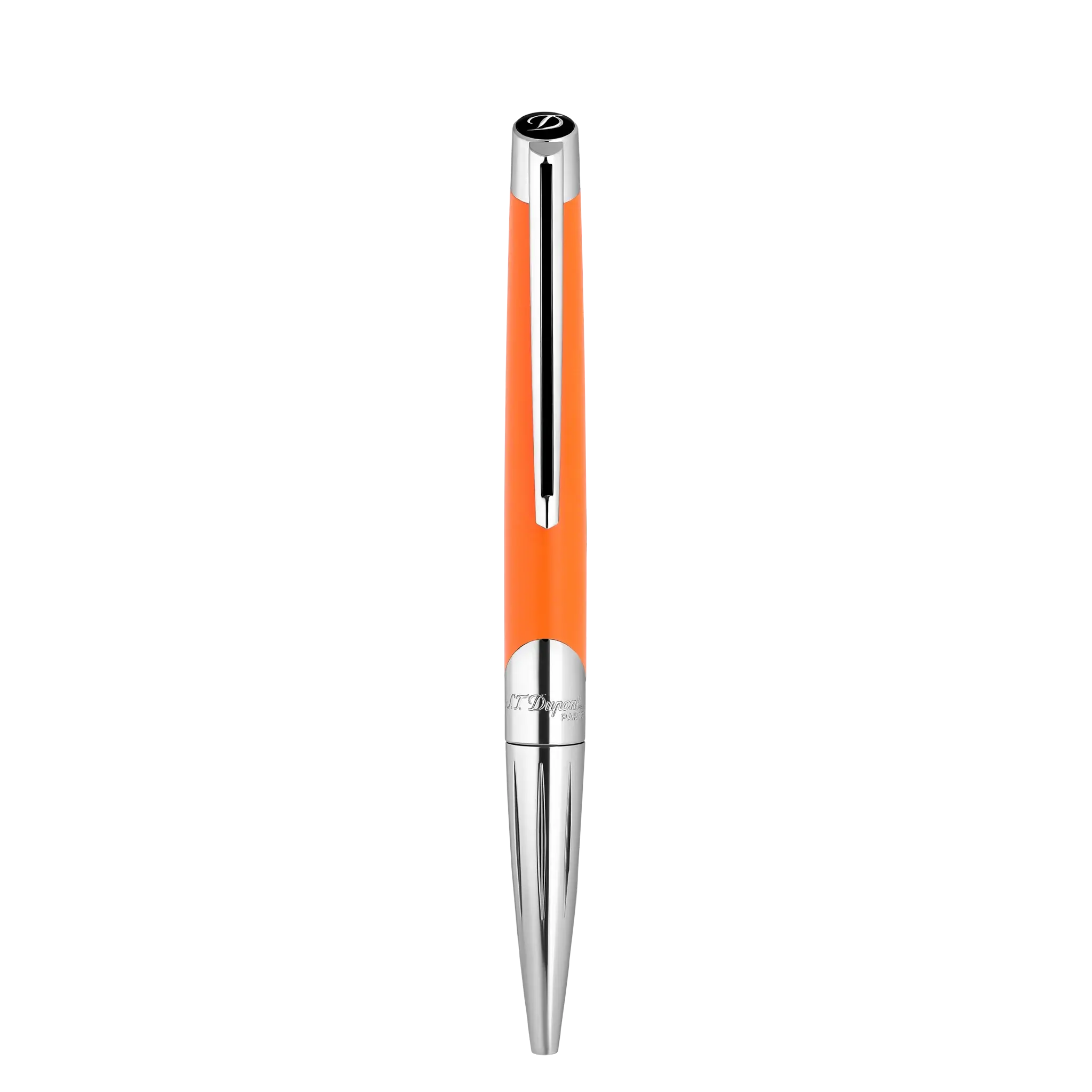 DUPONT S.T Stylo Bille Defi Millenium Argent/Orange mat