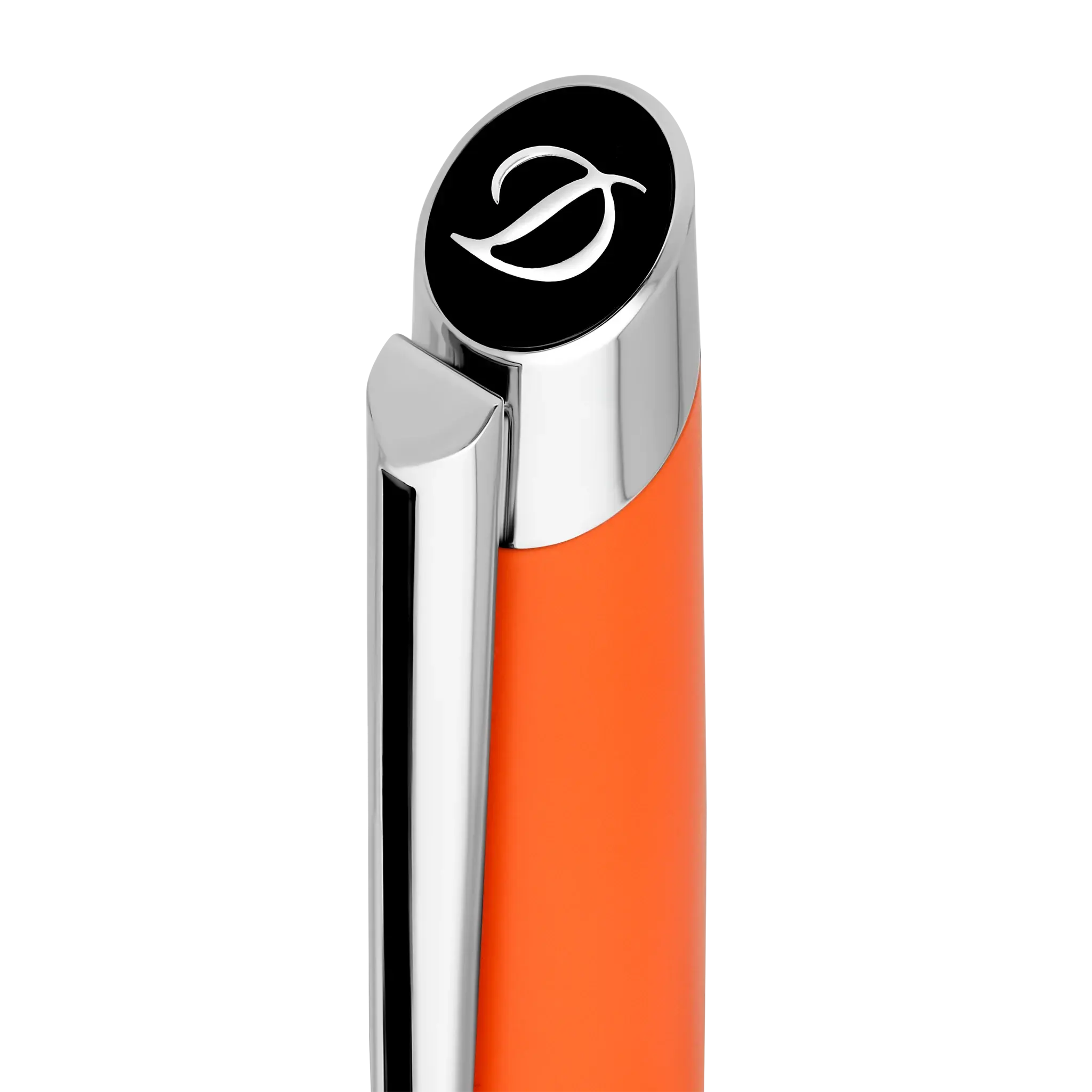 DUPONT S.T Stylo Bille Defi Millenium Argent/Orange mat