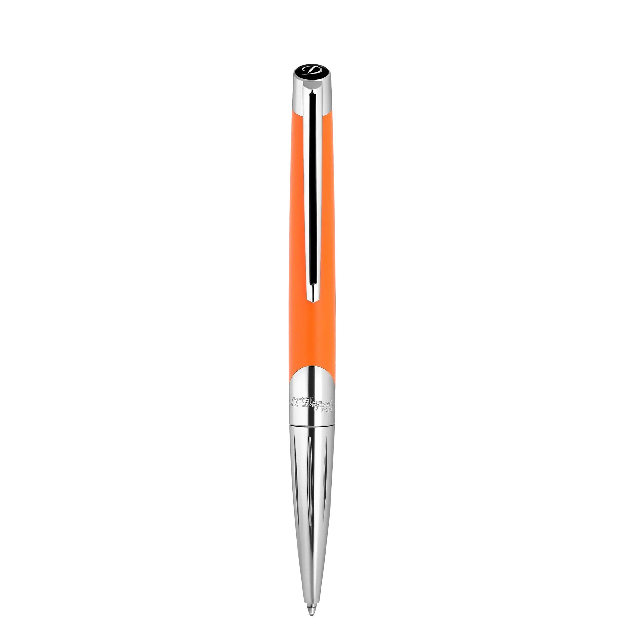 DUPONT S.T Stylo Bille Defi Millenium Argent/Orange mat
