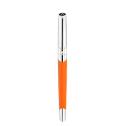 DUPONT S.T Stylo Roller Defi Millenium Argent/Orange mat