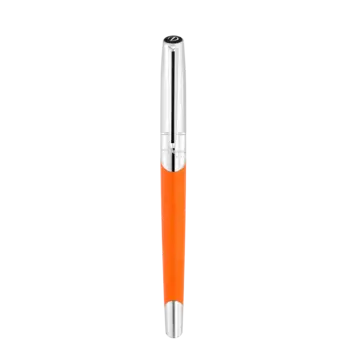 DUPONT S.T Stylo Roller Defi Millenium Argent/Orange mat