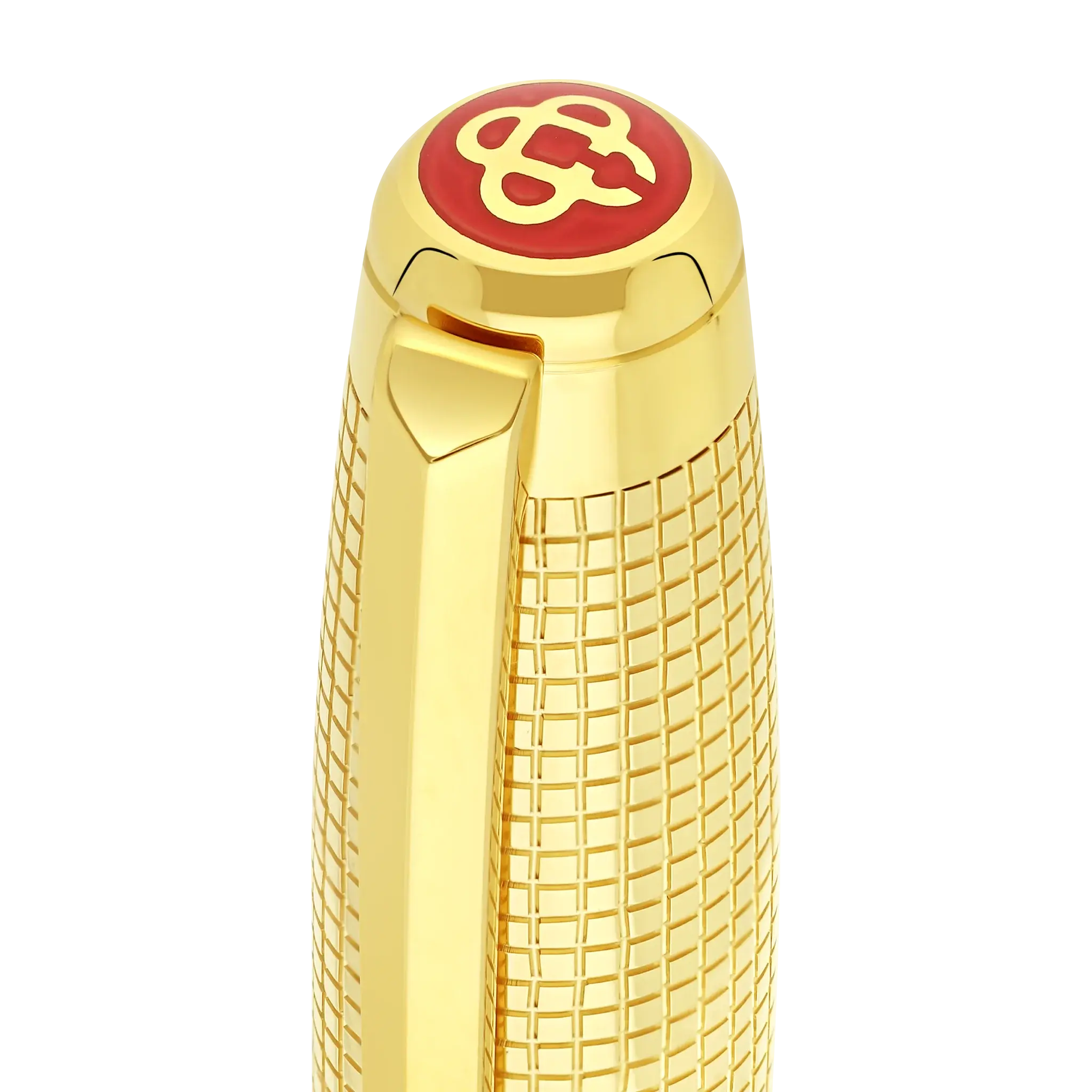 DUPONT S.T Stylo bille Line D Eternity laque Mosaic brillant et finiton dorée