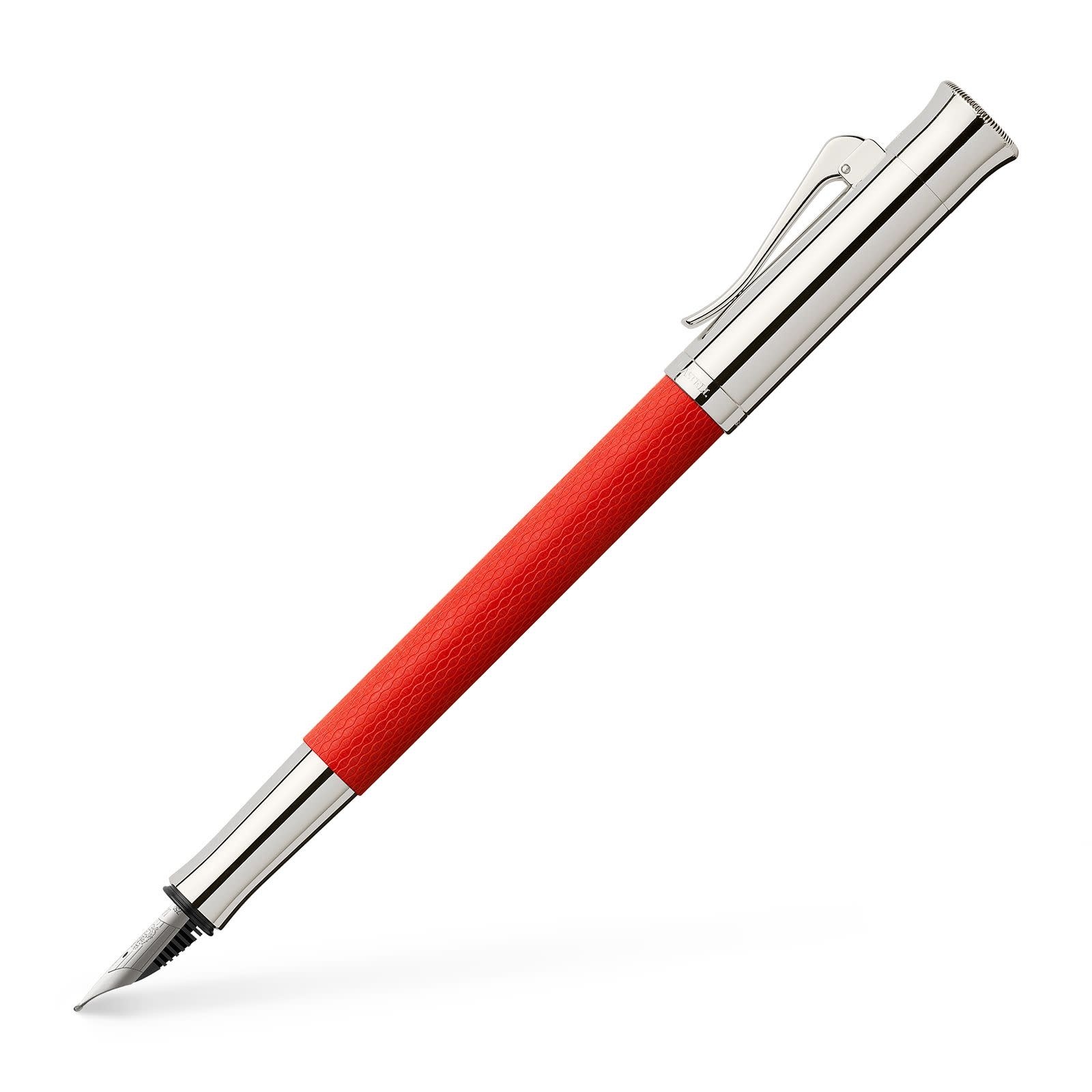 FABER CASTELL Stylo-plume Guilloché, rouge indien, M