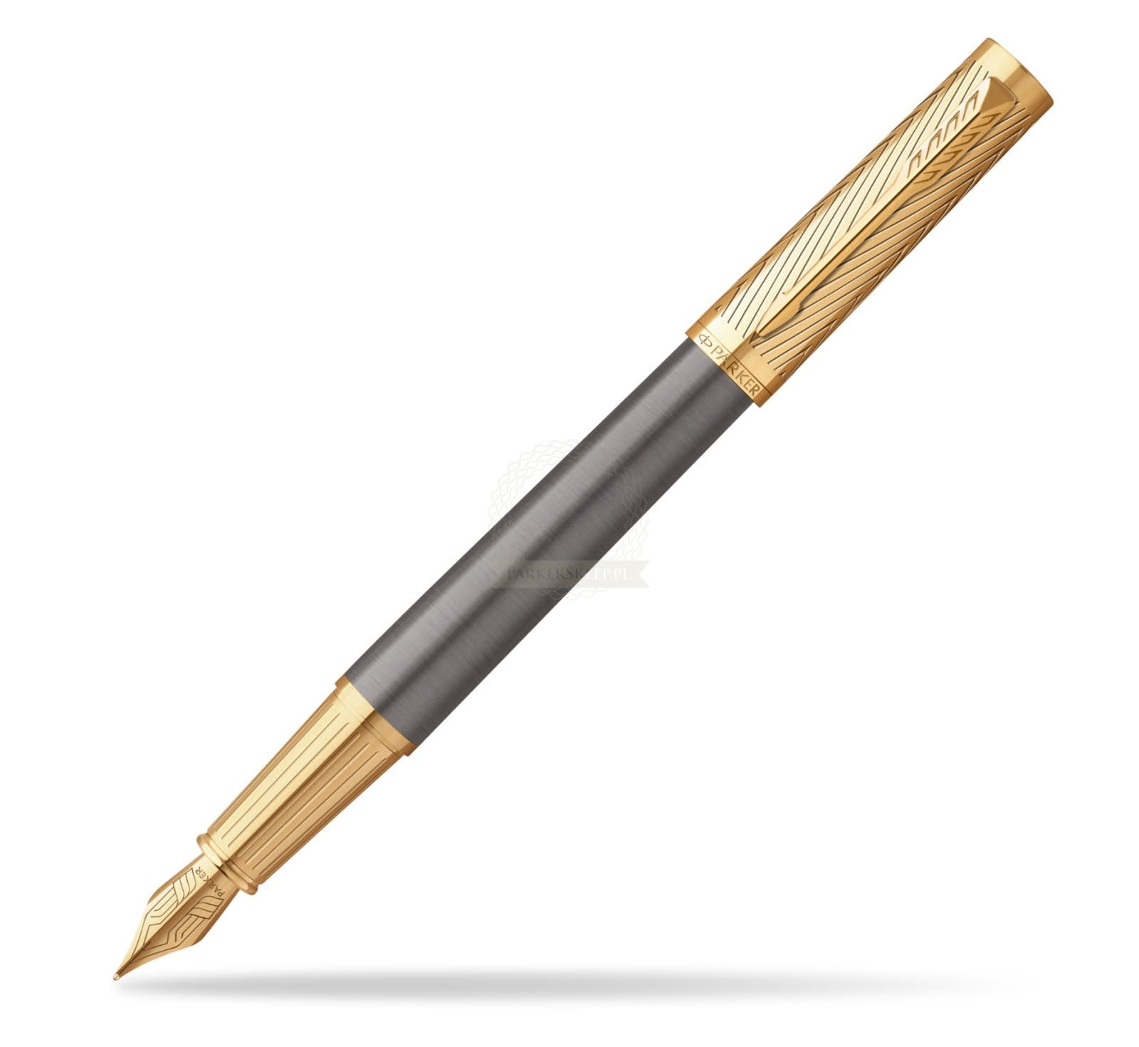 PARKER Stylo Plume M Ingenuity Arrow Gt  Doré