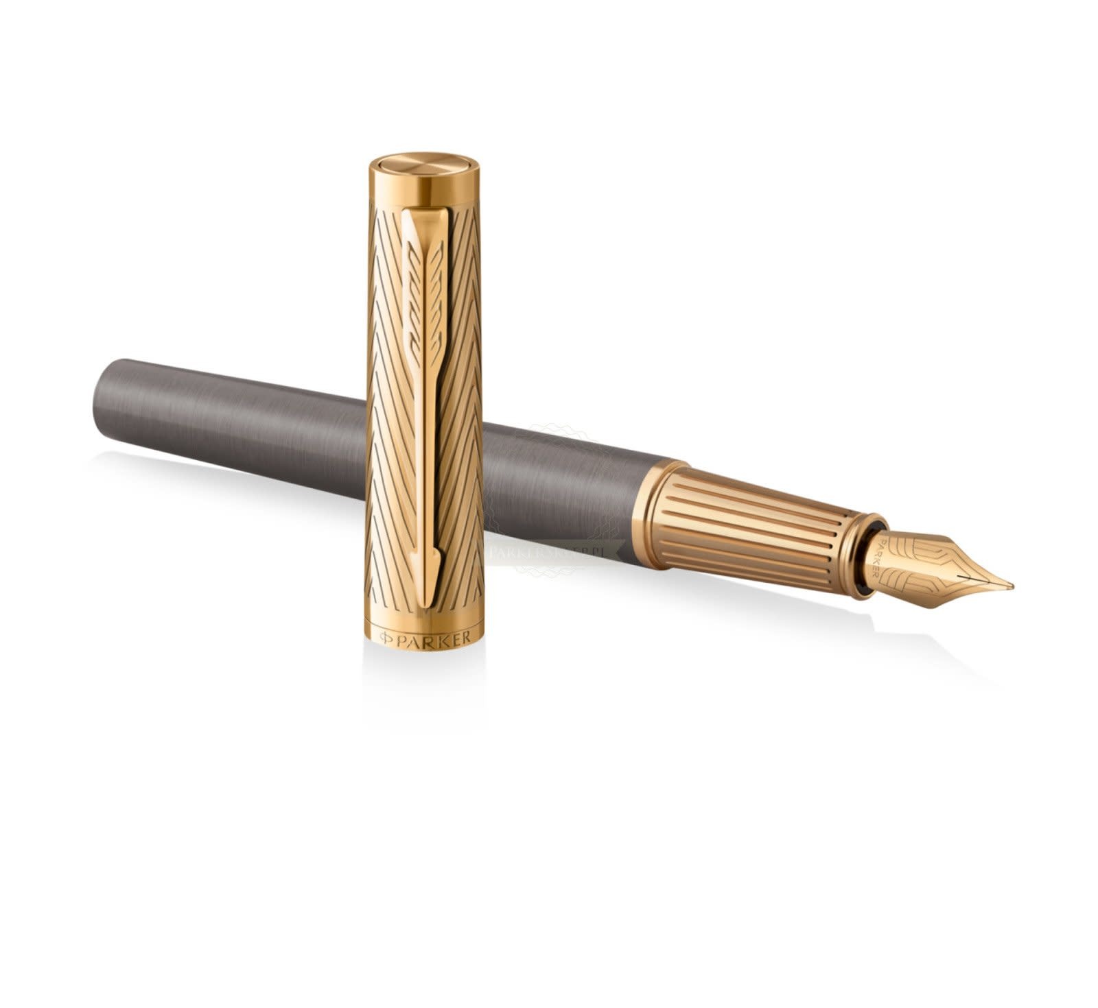PARKER Stylo Plume M Ingenuity Arrow Gt  Doré