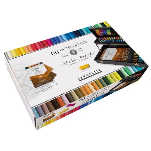 SENNELIER Coffret 60 1/2 Pastels Ecu Et Bloc