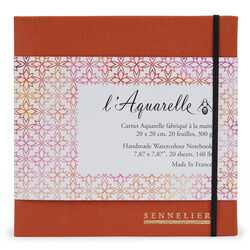SENNELIER Carnet aquarelle 20x20cm 20 feuilles - 300g