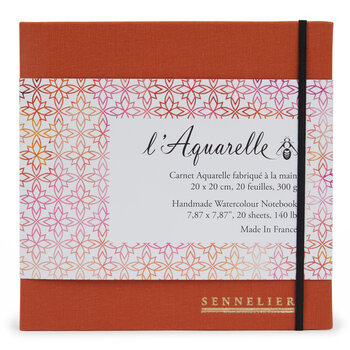 SENNELIER Carnet Aquarelle 20x20cm 20F 300G