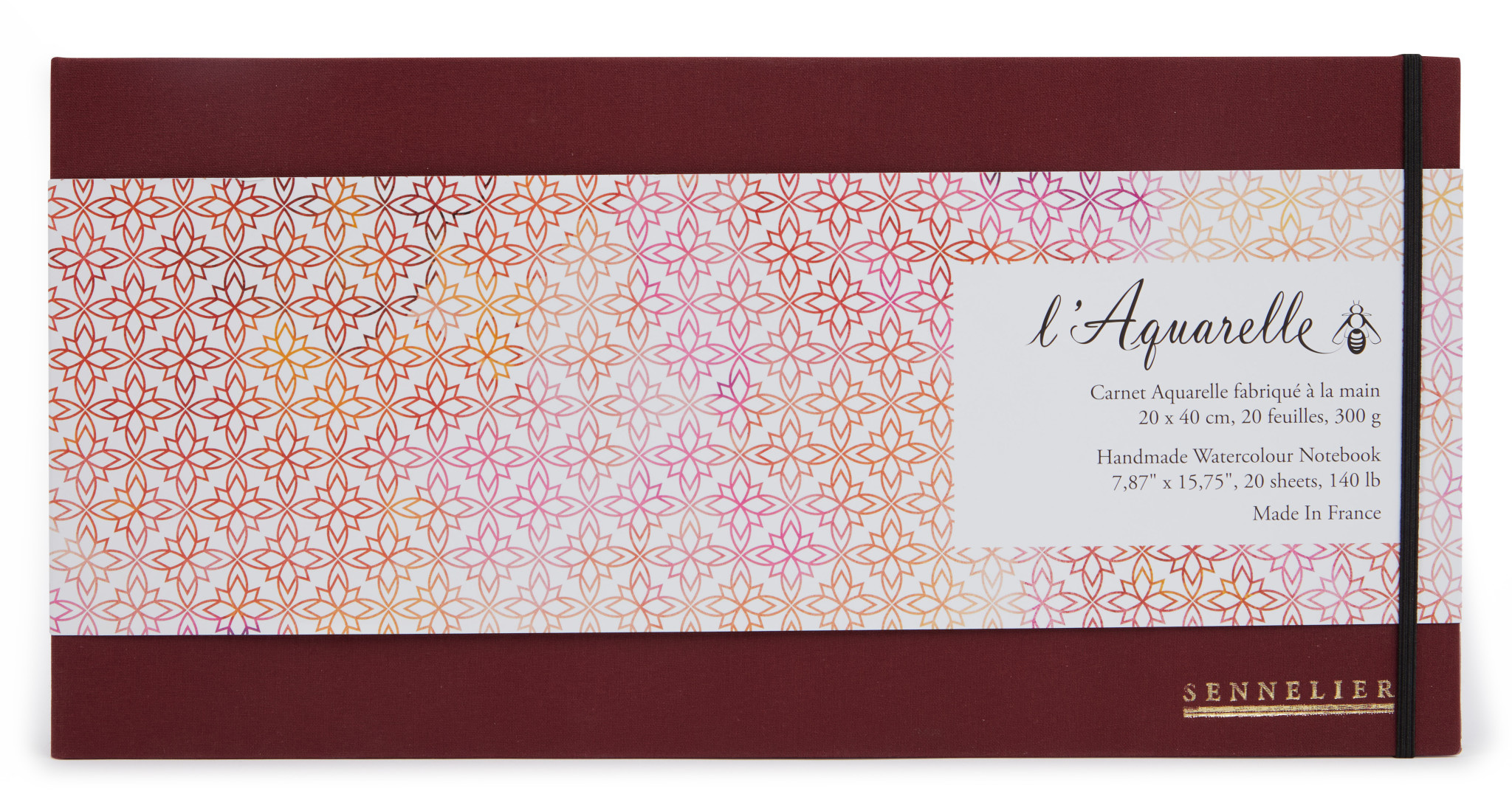 SENNELIER Carnet Aquarelle 20x40cm 20F 300G