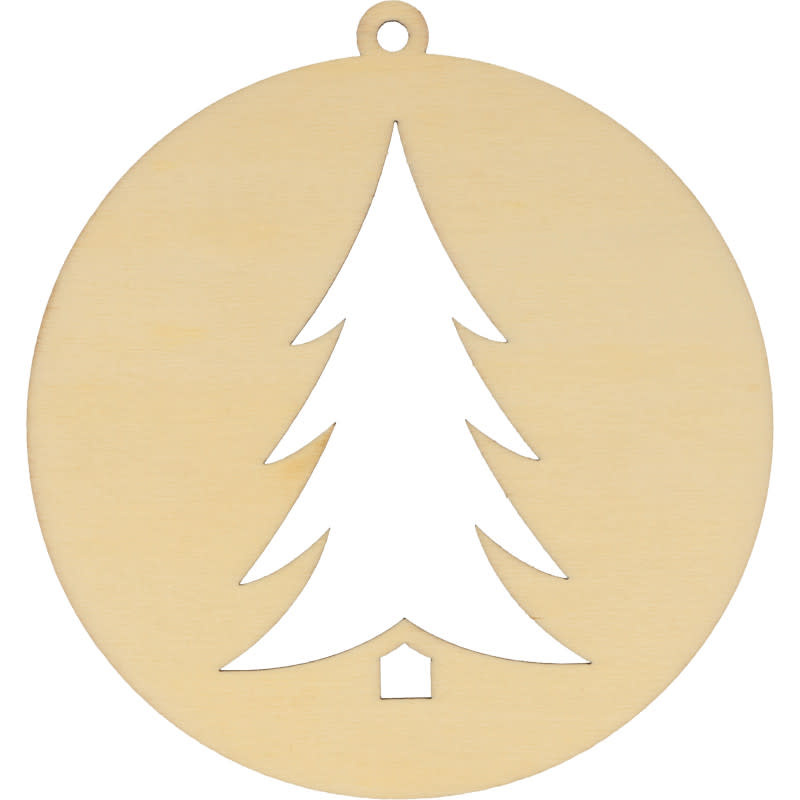 ARTEMIO 3 Boules Bois Noel Lune Home 4 Xmas  10 cm