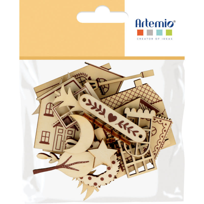 ARTEMIO Silhouettes 20Pcs Home 4 Xmas