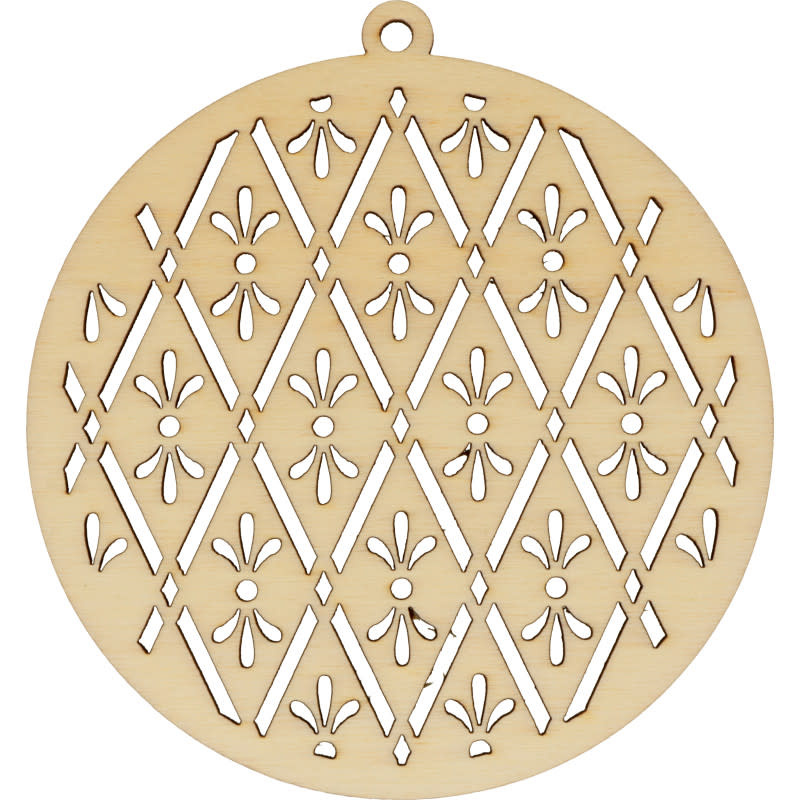 ARTEMIO 3 Boules Bois Noël Etoile Home 4 Xmas  12.7 et 10 cm