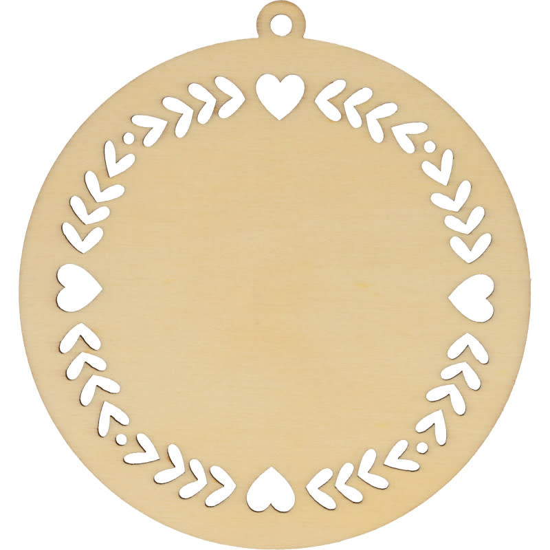 ARTEMIO 3 Boules Bois Noël Fenêtre Home 4 Xmas 10 cm