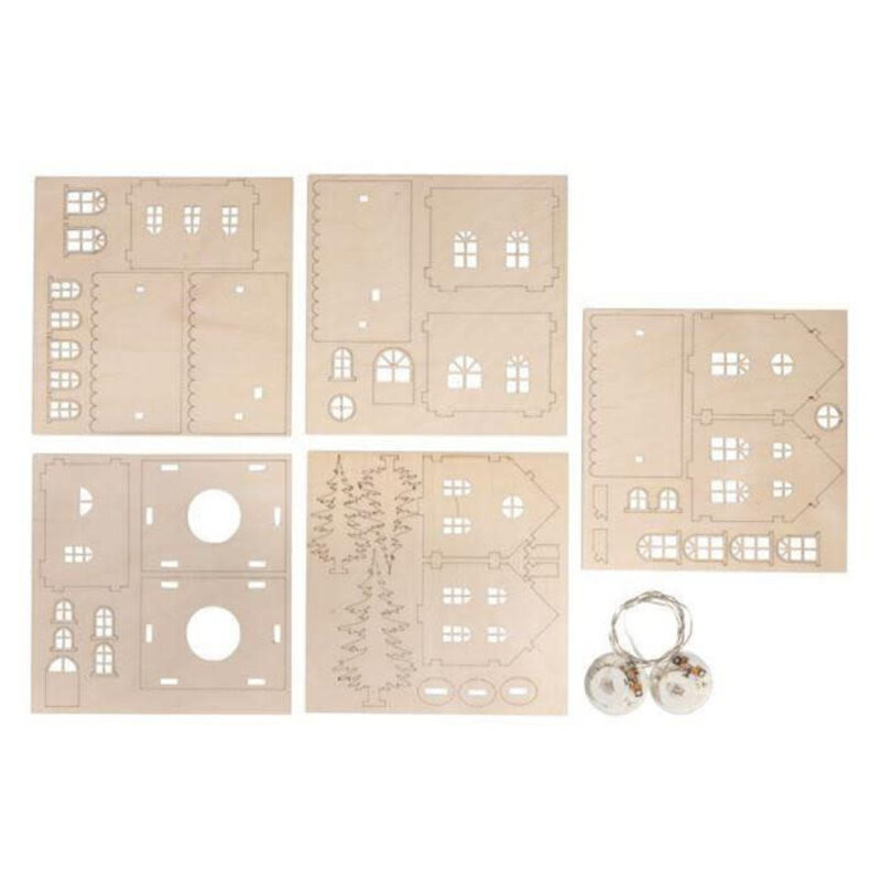 RAYHER Kit Maisons Illuminées,FSC Mix 9,5x8x10 cm