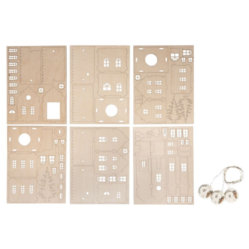 RAYHER Kit bois Village lumineux,FSC Mix Credit