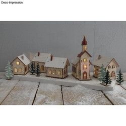 RAYHER Kit bois Village lumineux,FSC Mix Credit