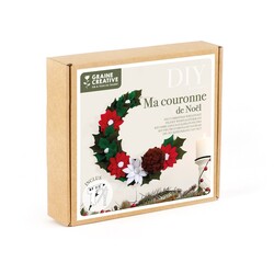 GRAINE CREATIVE Kit Feutrine Couronne De Noël