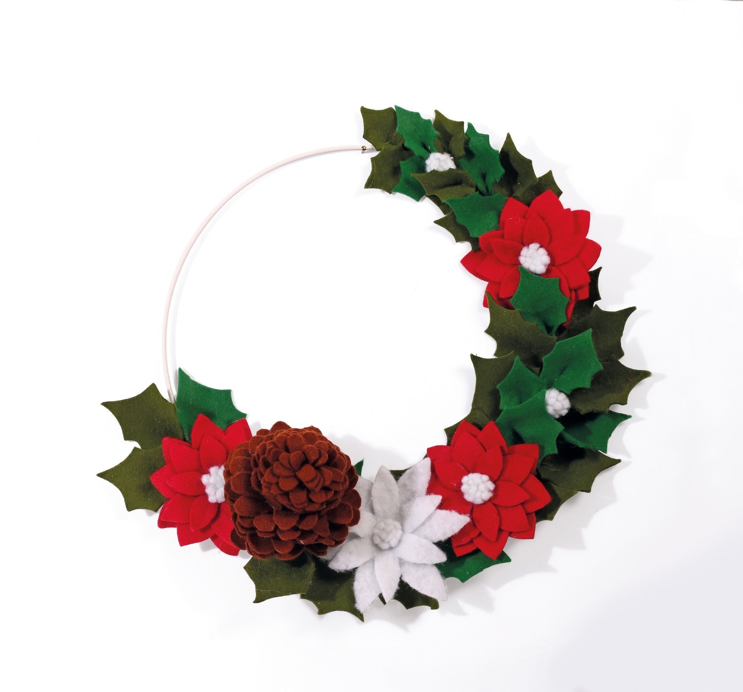 GRAINE CREATIVE Kit Feutrine Couronne De Noël