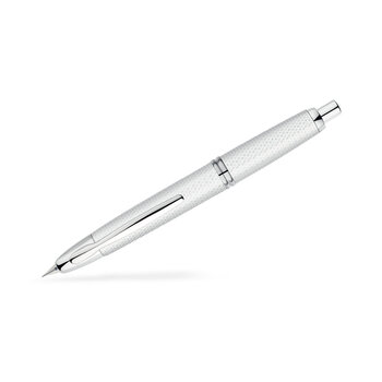 PILOT Capless Stylo Plume rétractable Finitions Rhodiées - Graphite Blanc - Plume Large - En Coffret