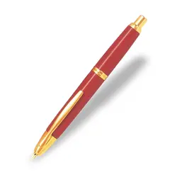 PILOT Capless Doré - Rouge - Plume Moyenne - En Coffret