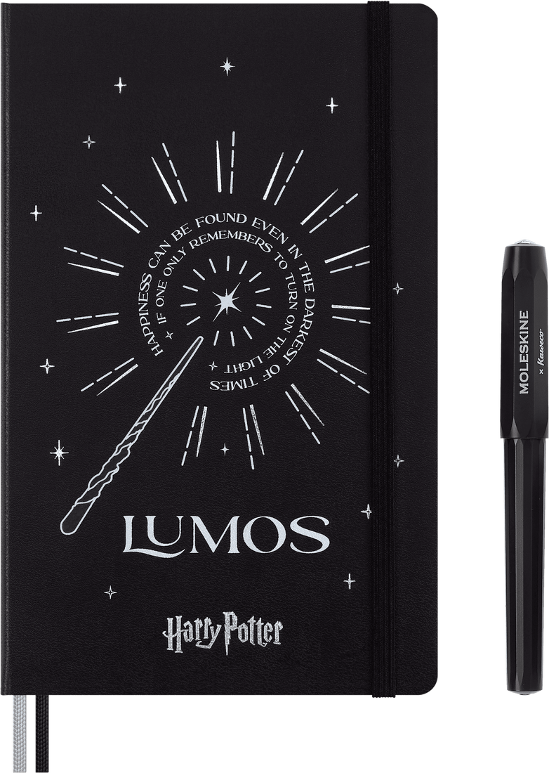 MOLESKINE Coffret cadeau Lumos : stylo bille Kaweco carnet grd format lignées couv rigide