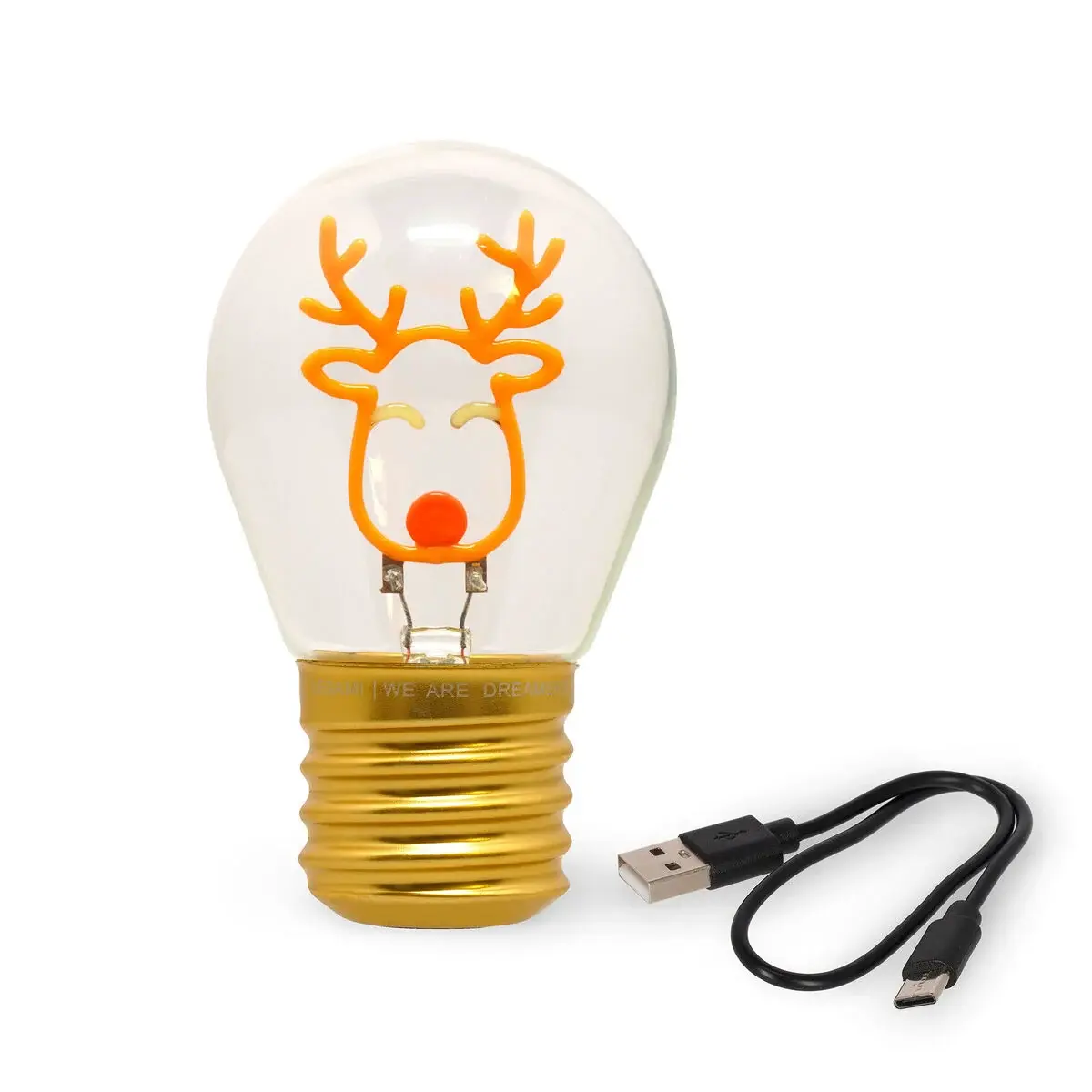 LEGAMI Lampe De Table Forme Ampoule - Bulb Fiction - Reindeer
