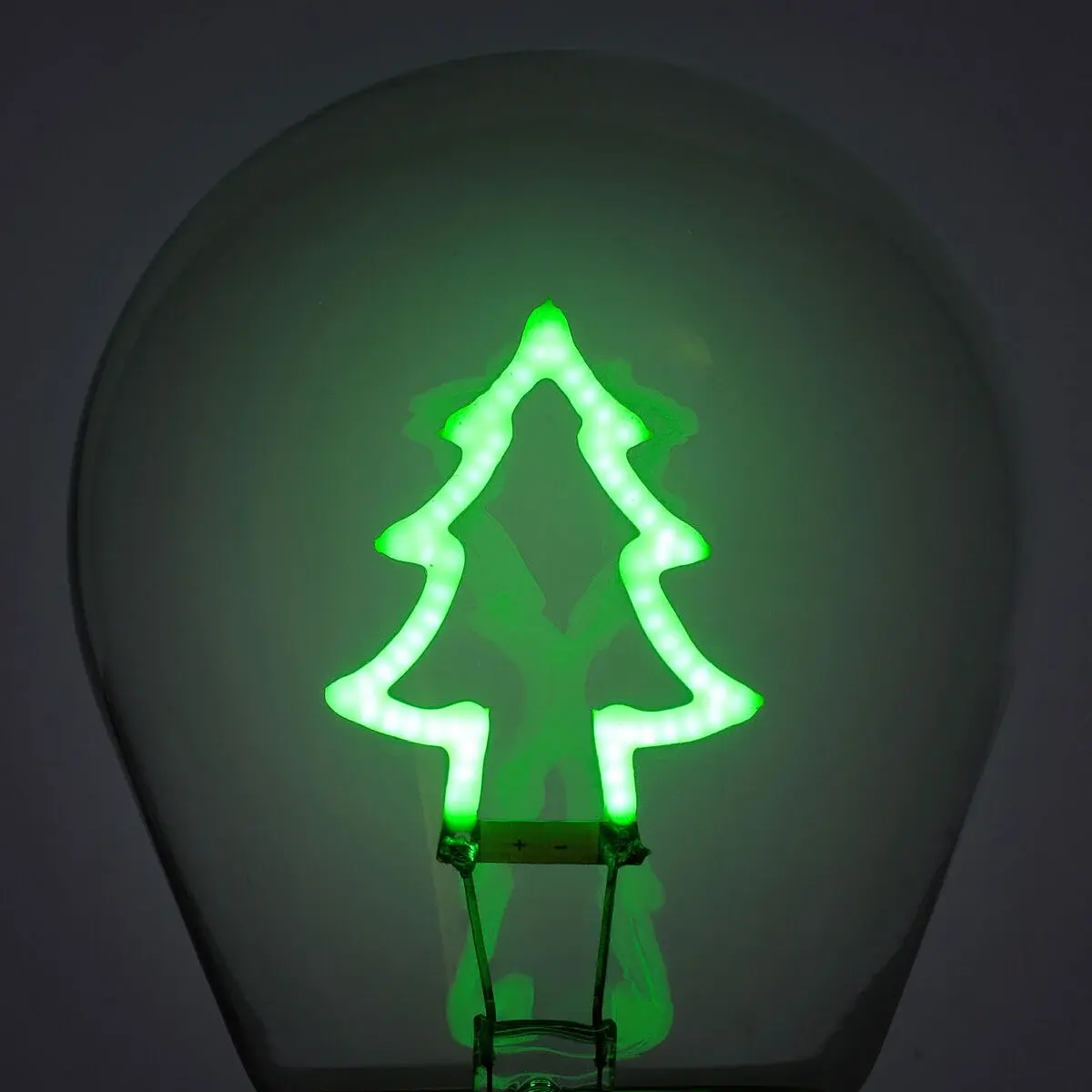 LEGAMI Light-Bulb Shaped Table Lamp - Bulb Fiction - Xmas Tree 10,3x6,8cm