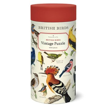 CAVALLINI PAPERS Puzzle 1000 Pièces Oiseaux Britaniques. 55 X 70 Cm