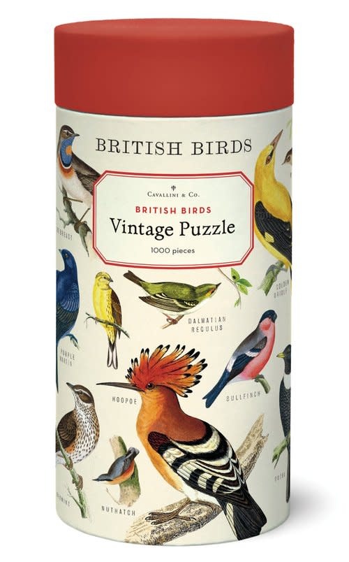 CAVALLINI & Co. Puzzle 1000 Pièces Oiseaux Britaniques 55x70cm