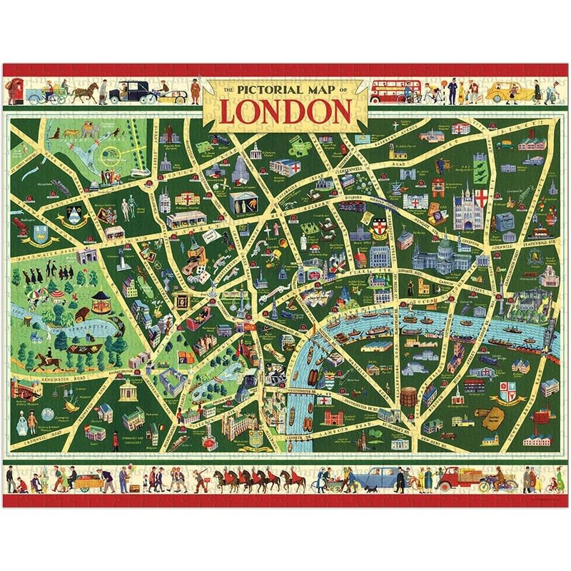 CAVALLINI & Co. Puzzle 1000 Pièces Plan De Londres 55x70cm