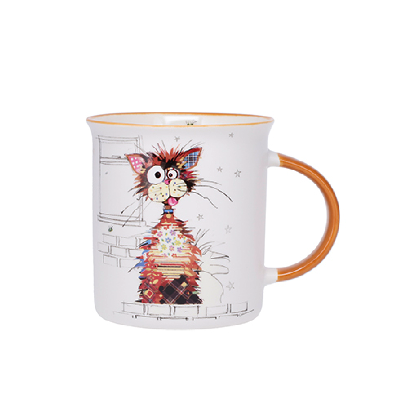 KIUB Mug Timbale Droit M 320 Ml Kook Chat Ziggy