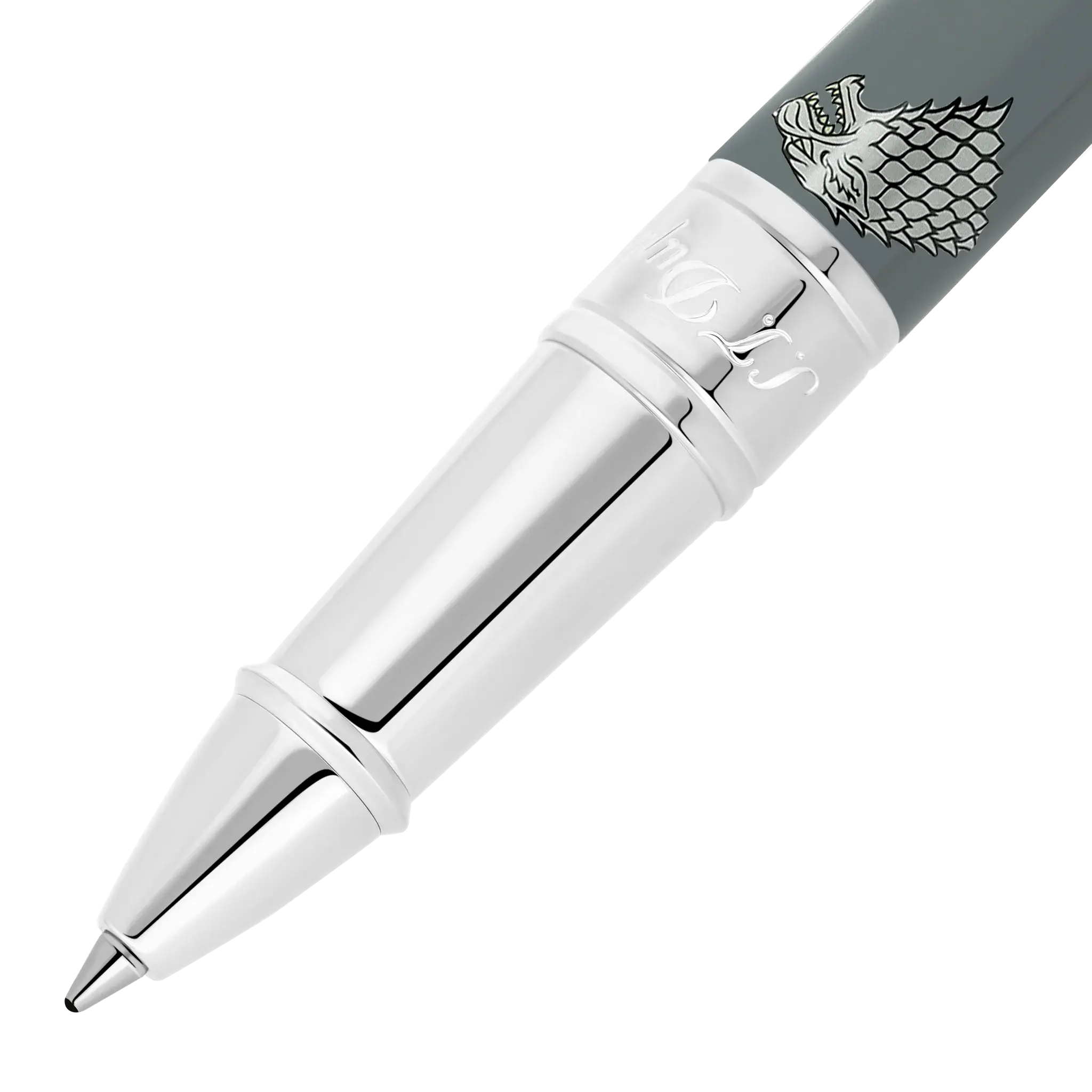 DUPONT S.T Stylo roller D Initial Game of Thrones Gris Clair Stark