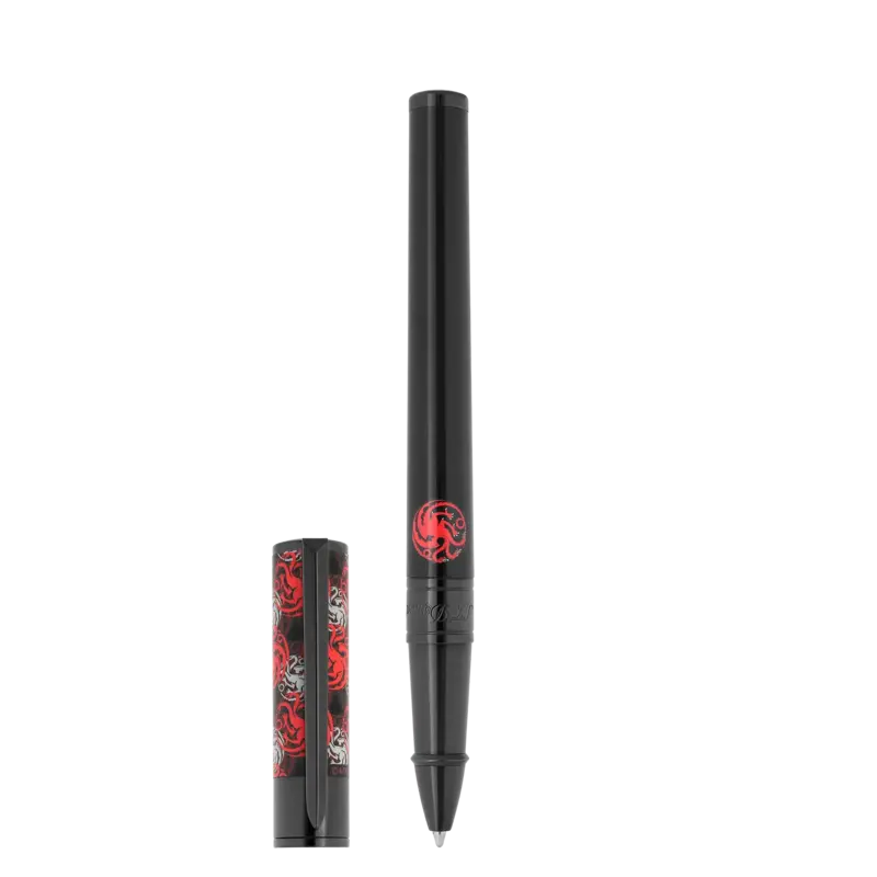 DUPONT S.T Stylo roller D Initial Game of Thrones Targaryen Noir